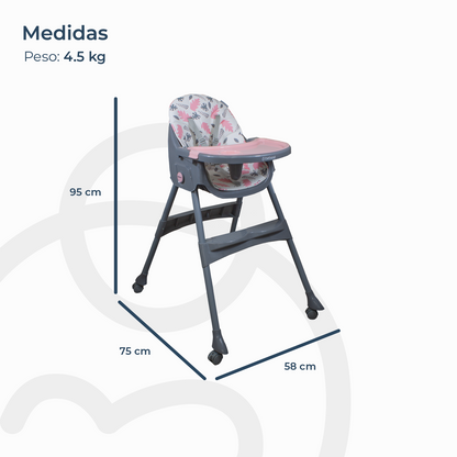 Silla de Comer Steps - Rosada | Bebesit