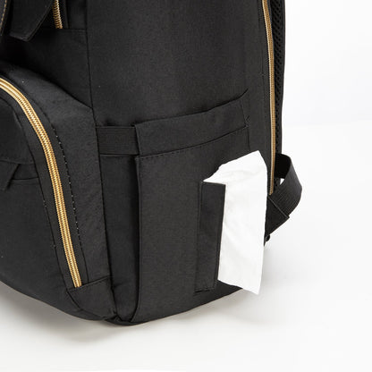 Mochila Maternal Premium - Black Gold | Bebesit