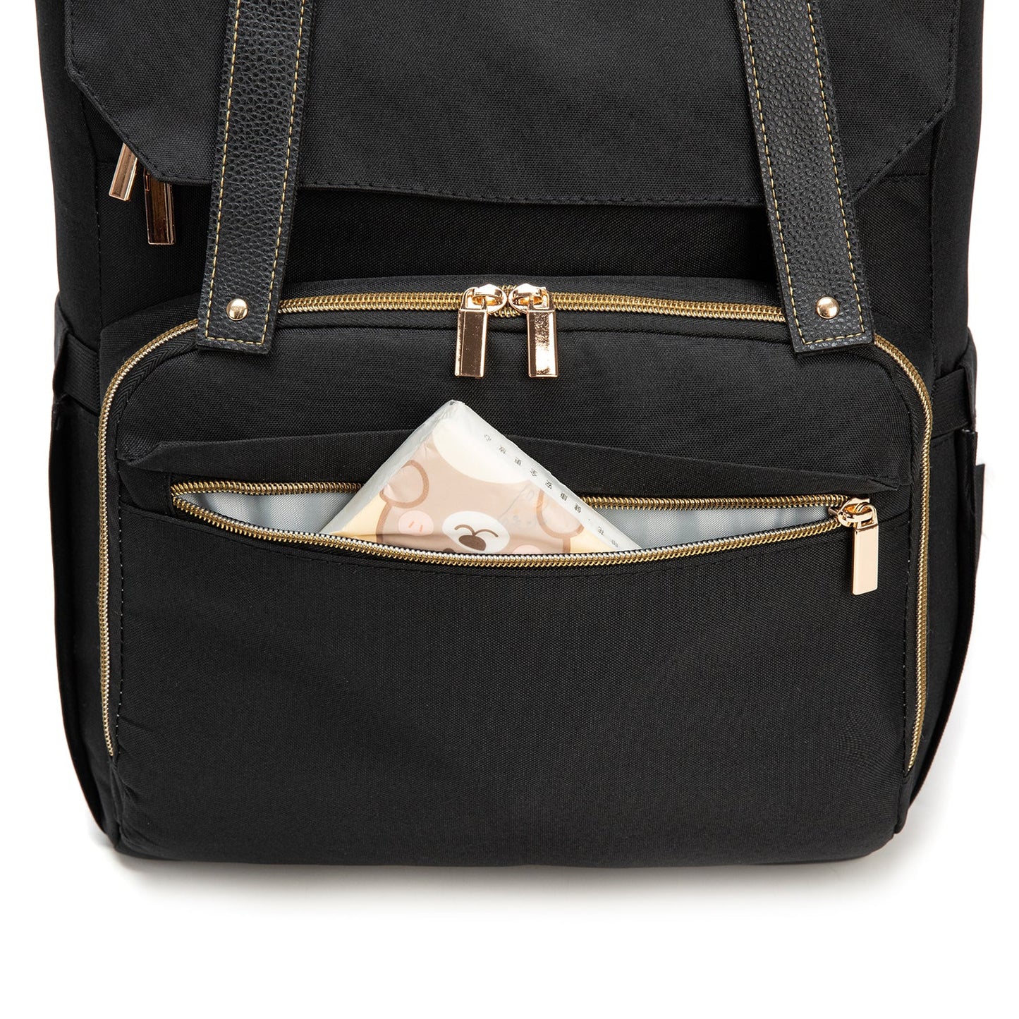 Mochila Maternal Premium - Black Gold | Bebesit