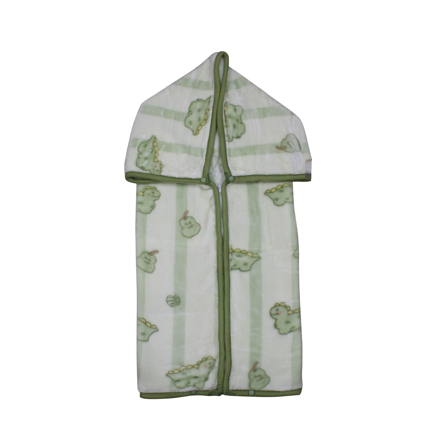 Saco con Broche Ultra Soft - Dino - Verde | Bebesit