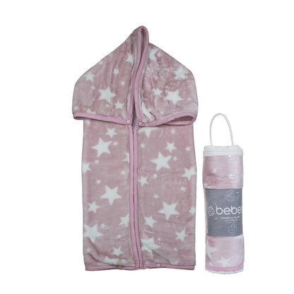 Saco con Broche Ultra Soft - Estrella - Rosado | Bebesit