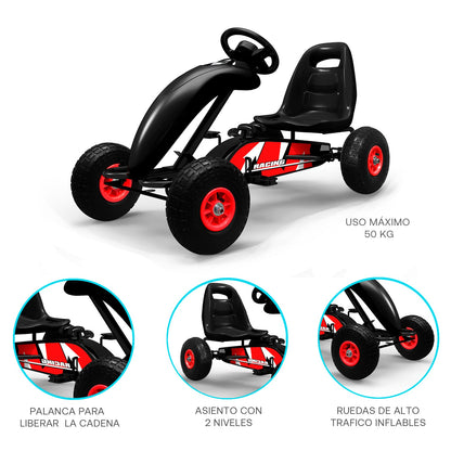 Go Kart a Pedales - Negro | Bebesit