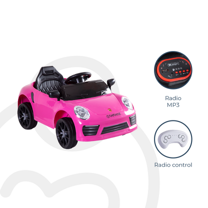 Auto Deportivo Eléctrico Race - Rosa | Bebesit