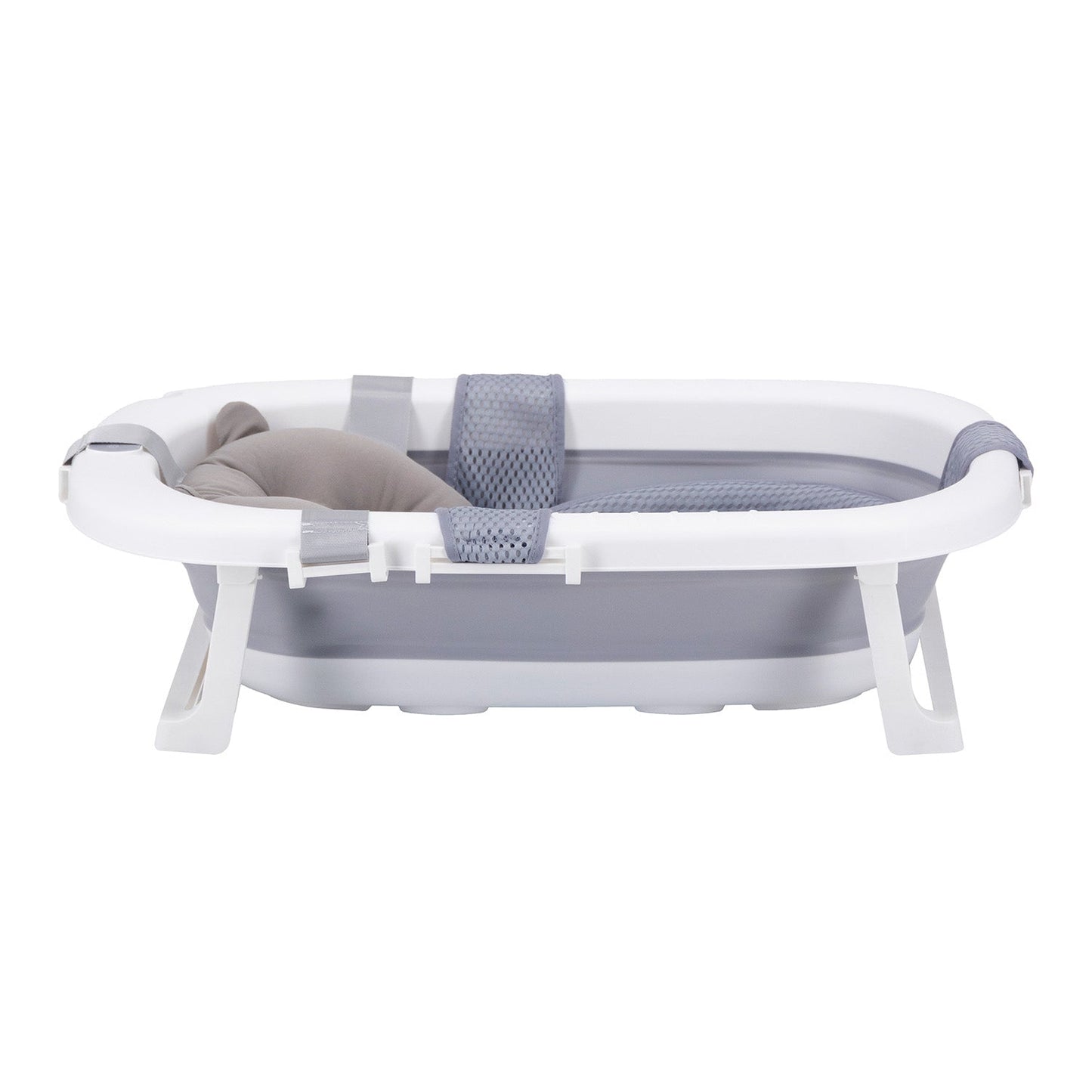 Bañera Plegable con Cojín y Reductor - Gris | Bebesit