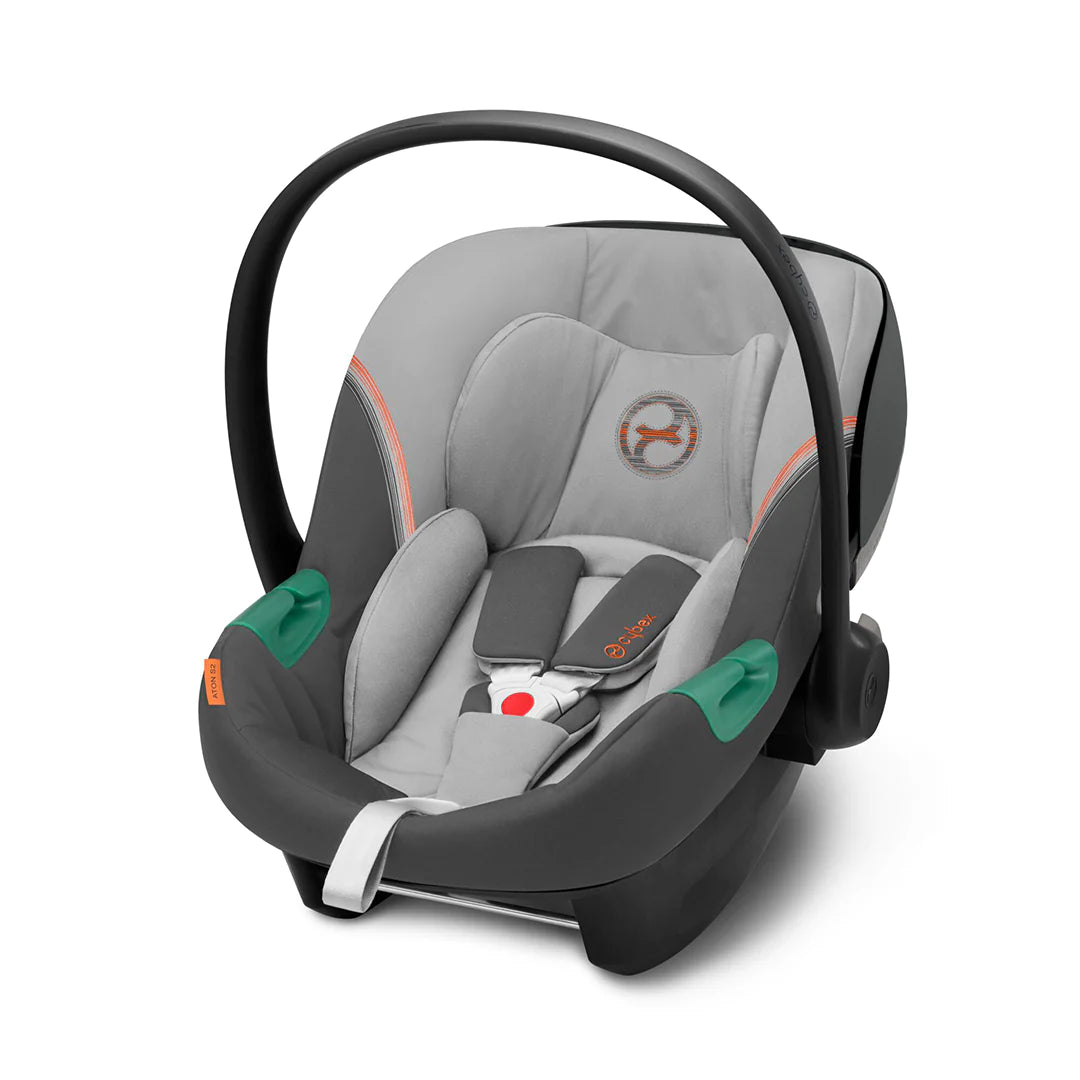 Travel System: Beezy Car + Aton S2 Seat + Base - Lava Gray 