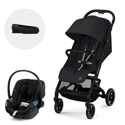 Travel System: Coche Beezy + Silla Aton G + Base G - Magic Black