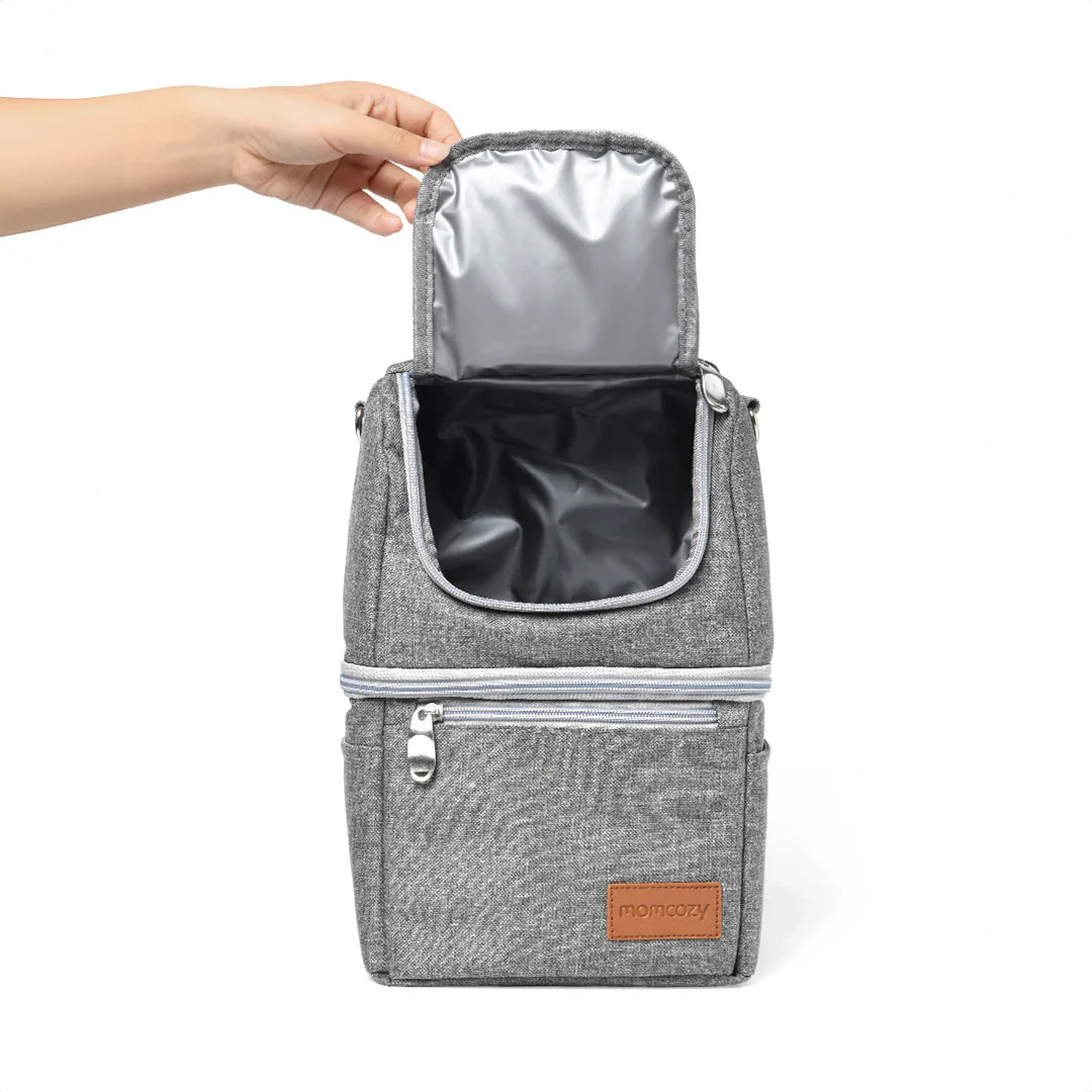 Bolso Cooler para Leche Materna - Gris