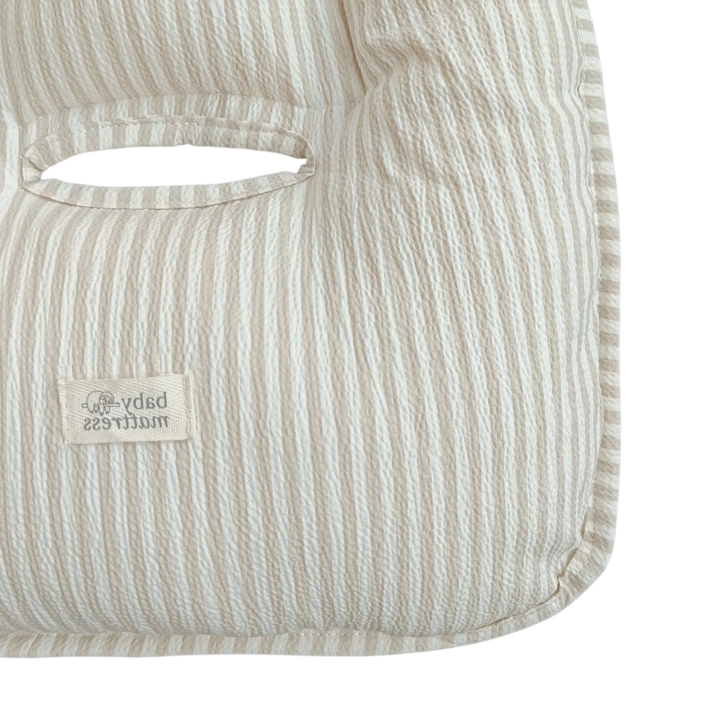 Cojín para Coche - Beige Rayas | Baby Mattress