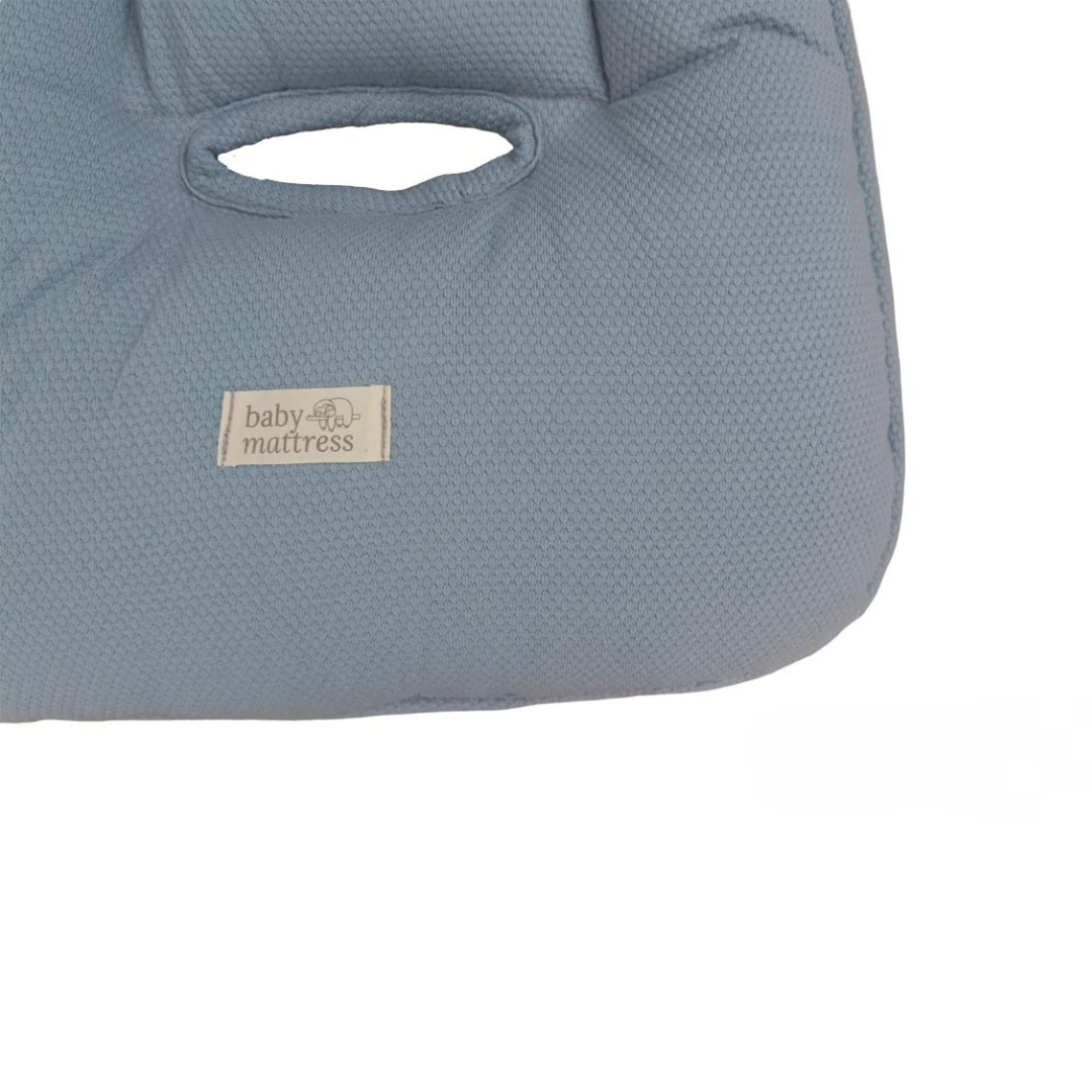 Car Cushion - Cotton - Sky Blue Stone