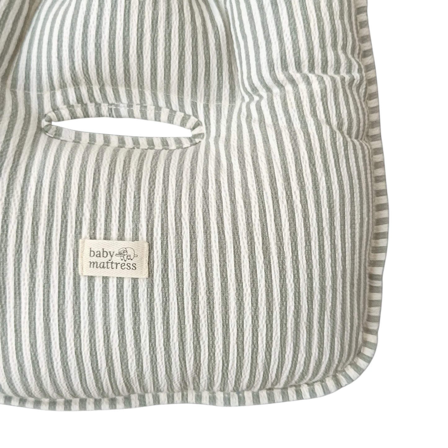 Cojín para Coche - Musgo Rayas | Baby Mattress