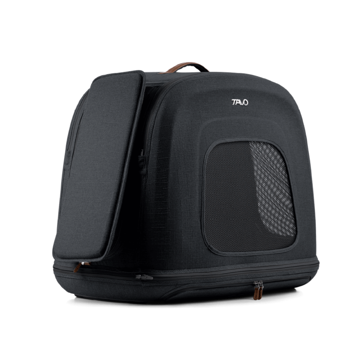 Transportador de Viaje para Mascotas Crispin™ con ISOFIX – Onyx | Tavo Pets