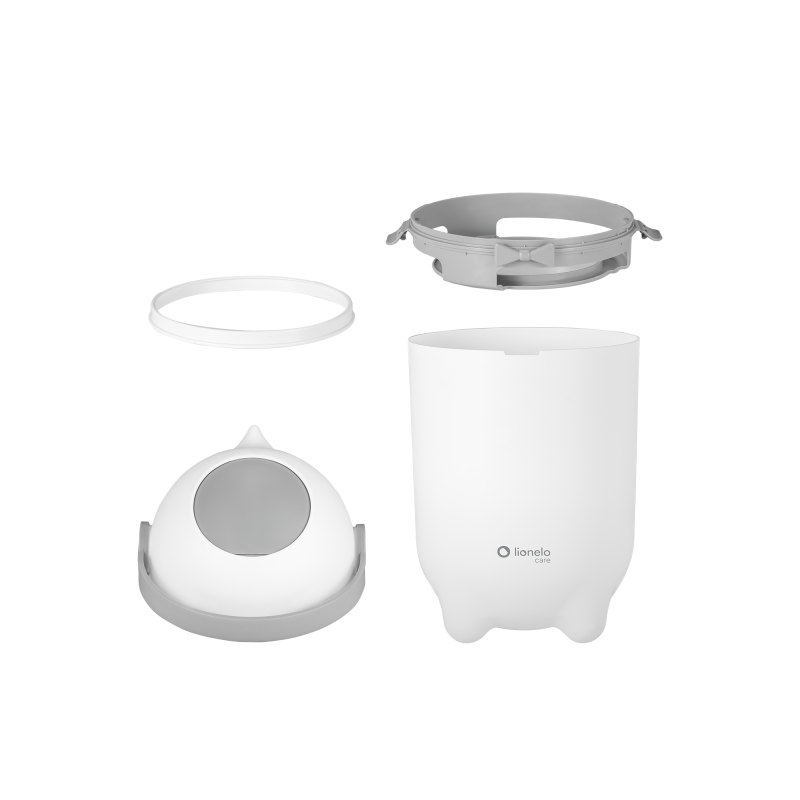 Basurero Contenedor de Pañales Purebin - White | Lionelo