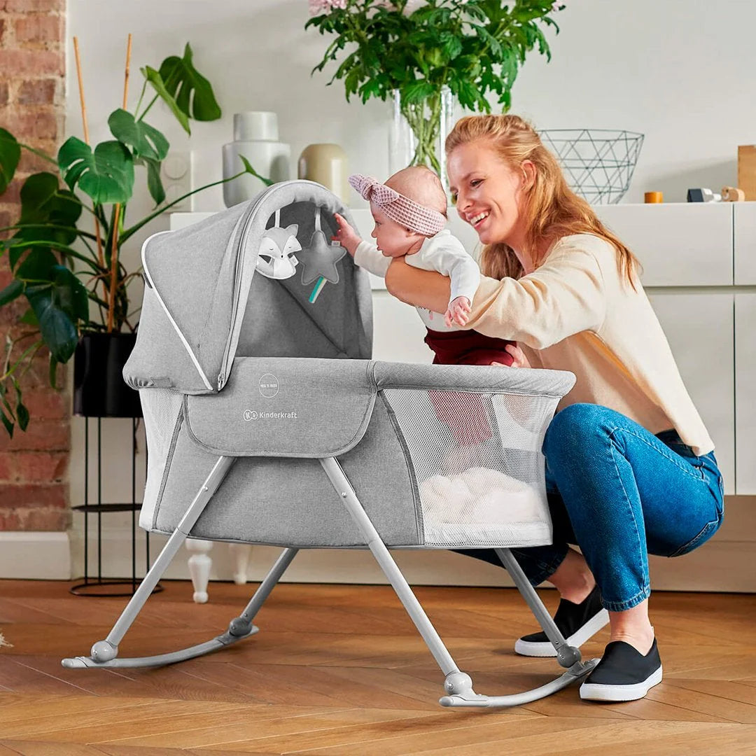 Lovi 3 in 1 Crib - Grey