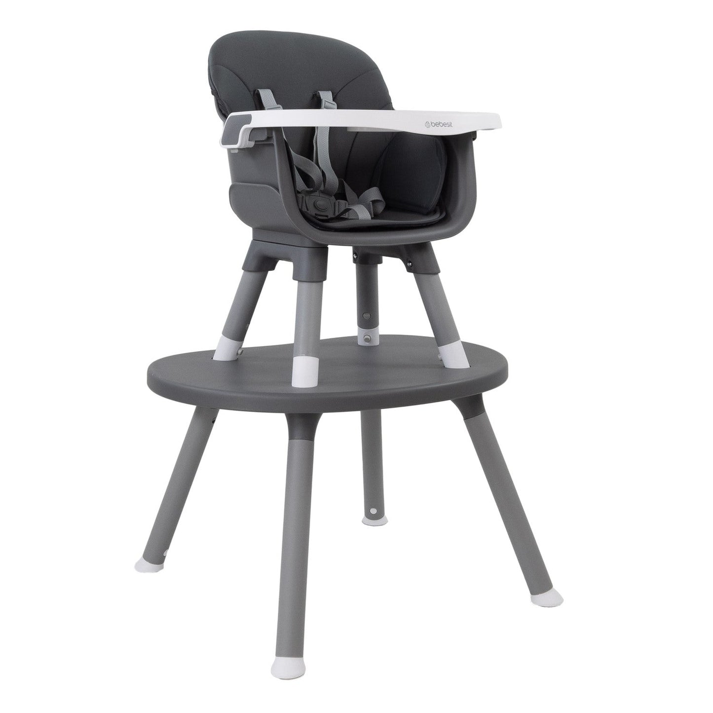 Silla de Comer Baby Desk 4 en 1 - Gris | Bebesit