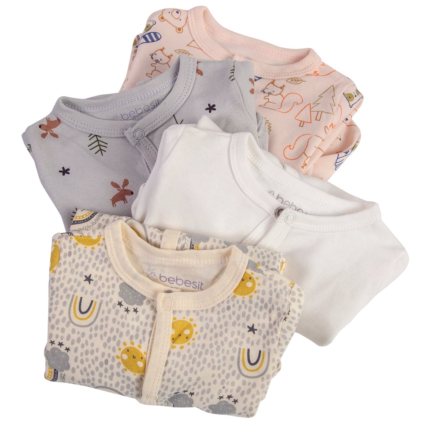 Pack de 4 Pijamas Unisex | Bebesit