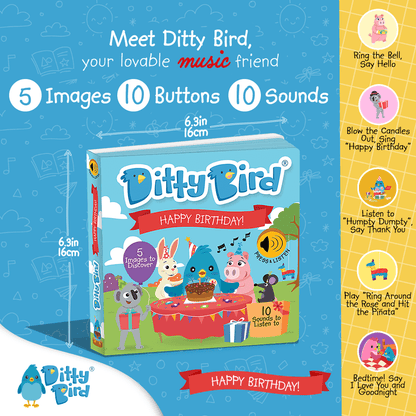 Libro Interactivo Musical - Happy Birthday | Ditty Bird