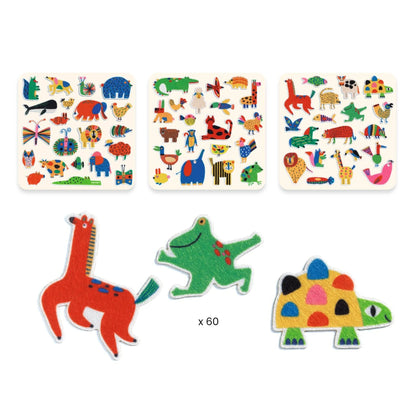 Stickers de Fieltro - ¡Animales por todas partes! | Djeco