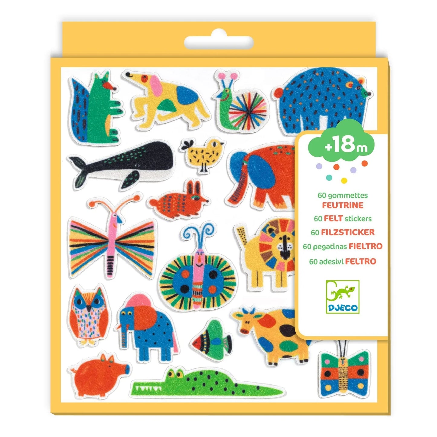 Stickers de Fieltro - ¡Animales por todas partes! | Djeco