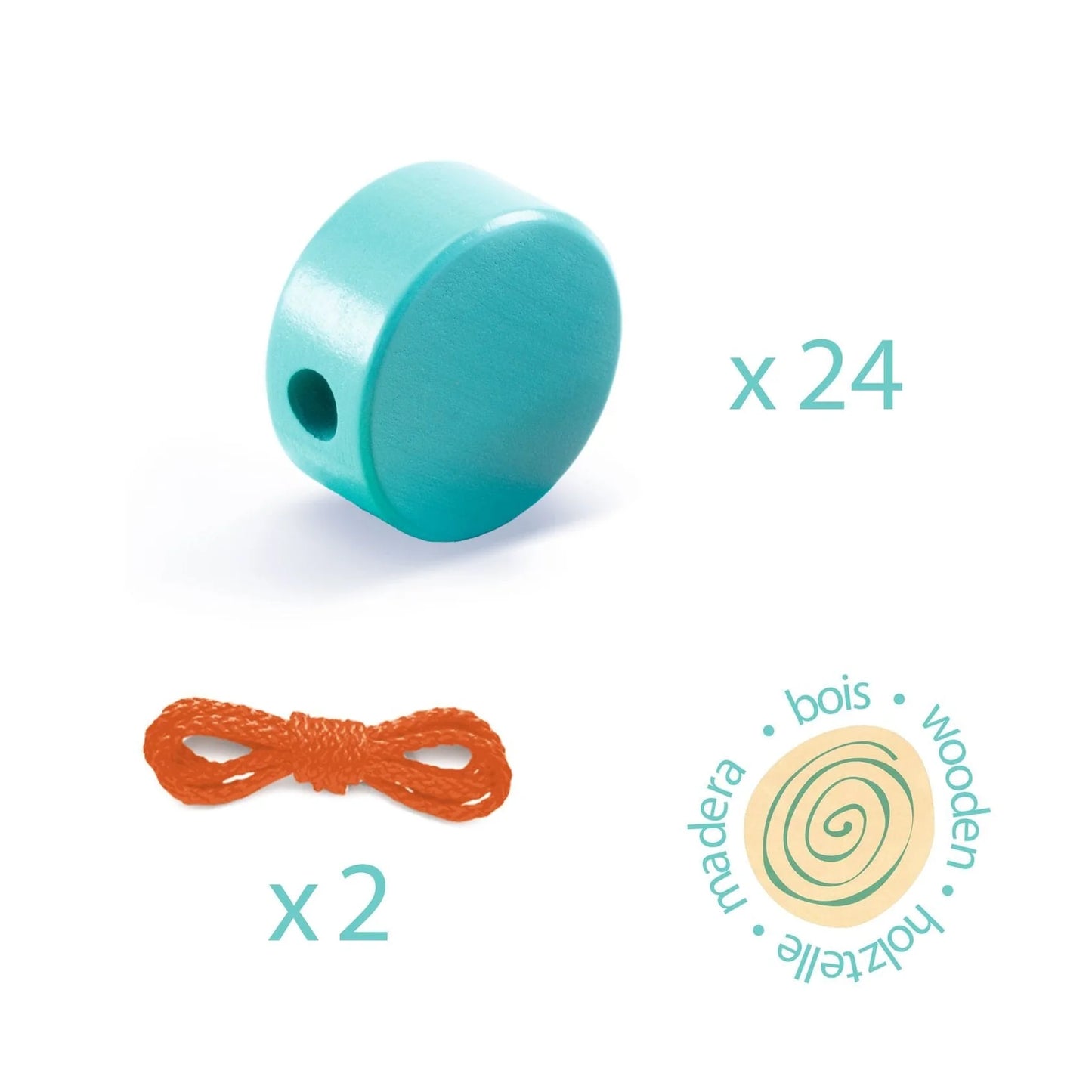 Juego de Enlazar Filacolor - Cordones y Cuentas | Djeco