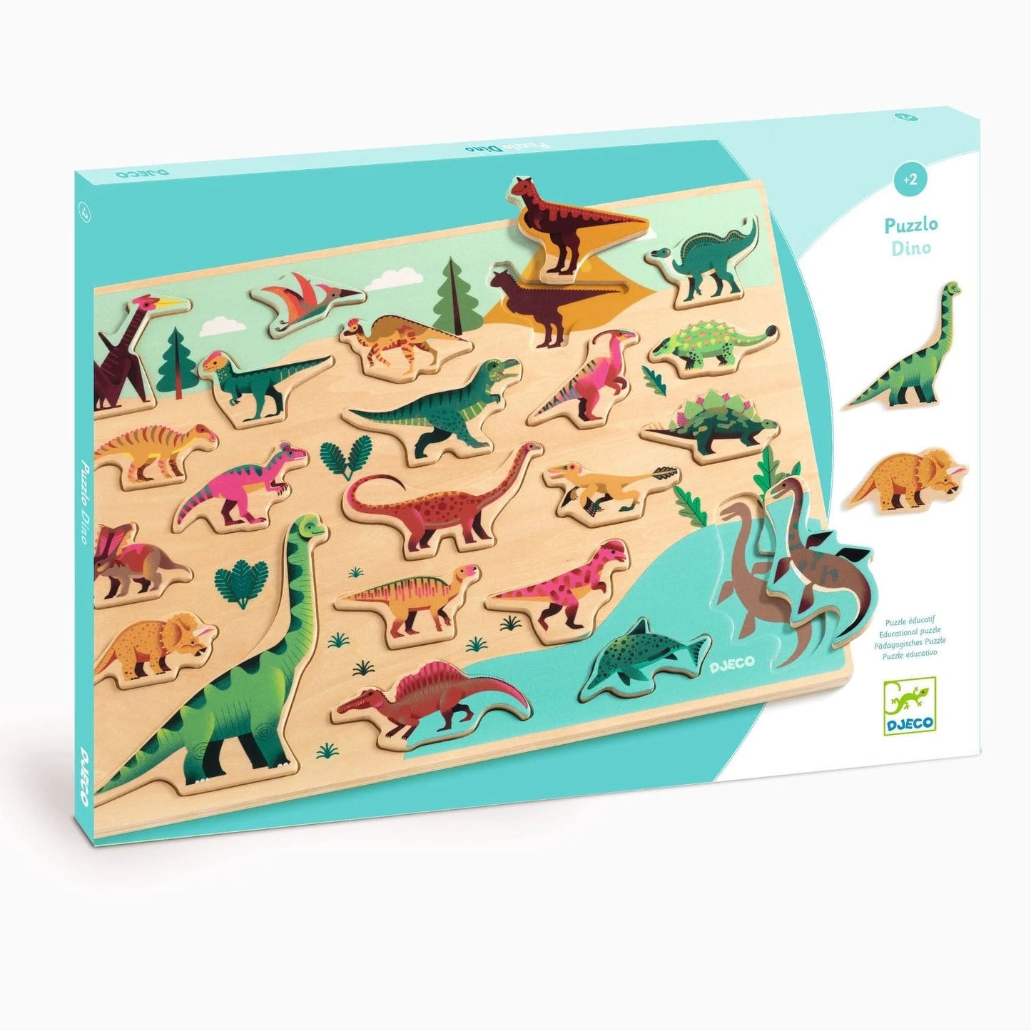 Puzzle de Madera 22 piezas - Dino