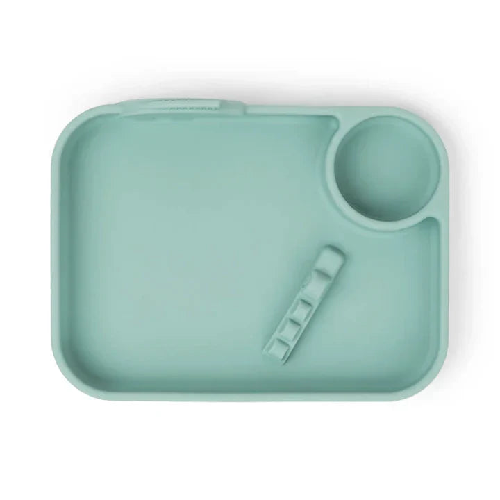 Plato con Compartimientos Peekaboo Deer Friends - Azul