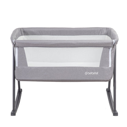 Cuna Moisés Balancín con Mosquitero - Gris | Bebesit