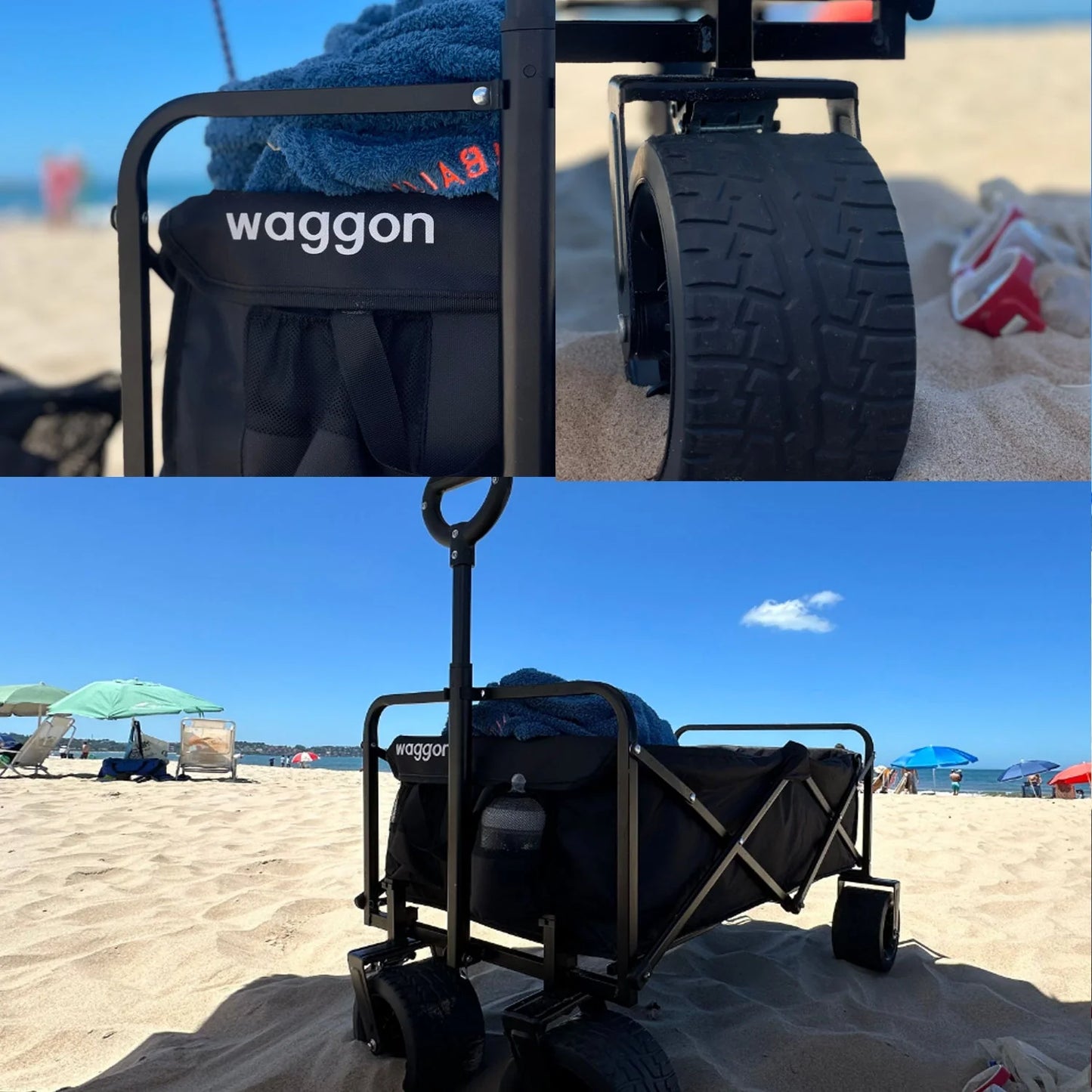 Carro de Arrastre Wagon - Negro