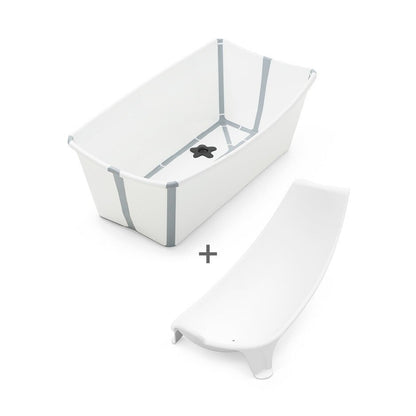 Pack Tina Plegable Flexi Bath® con Soporte para Recién Nacido - Blanco | Stokke