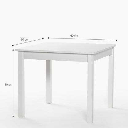 Pack Kids 1 Mesa 2 sillas Olivia Blanco/Celeste - Form Design