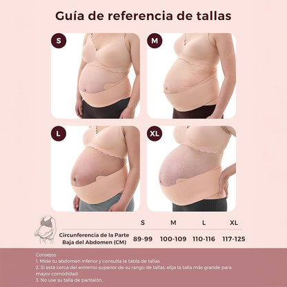 Faja de Embarazo Maternova con Soporte Lumbar - Negro | MomCozy