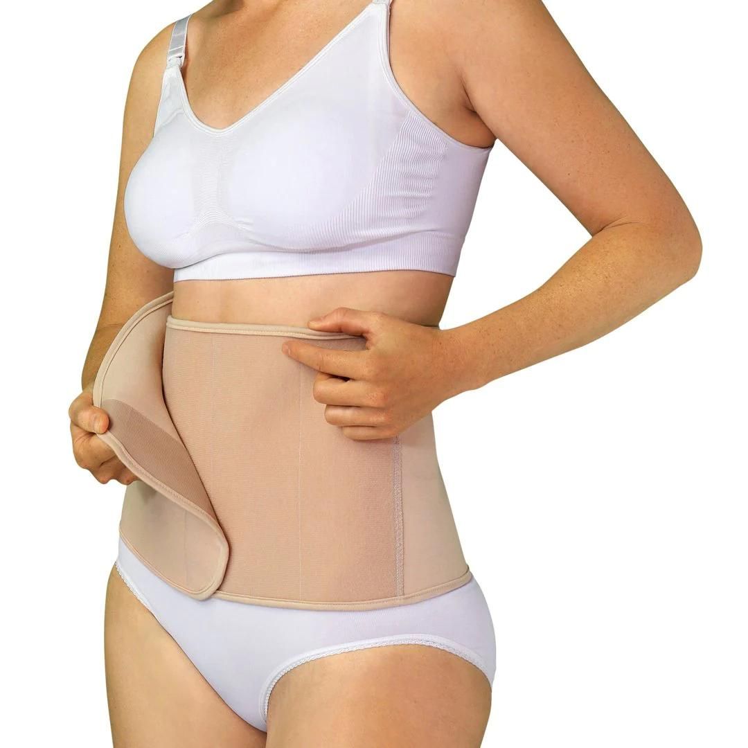 Adjustable Postpartum Girdle Organic Cotton - Beige