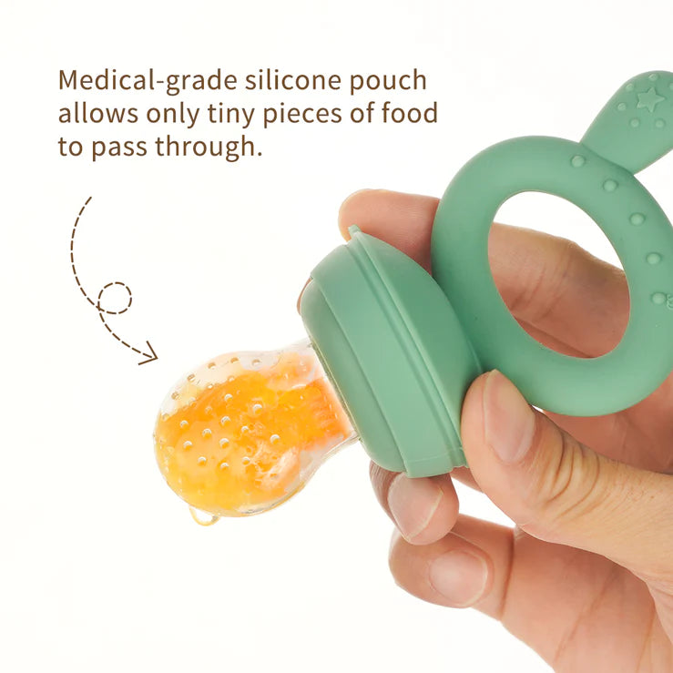 Food Teether Pack + 2 Mini Ice Cream Molds - Pea Green