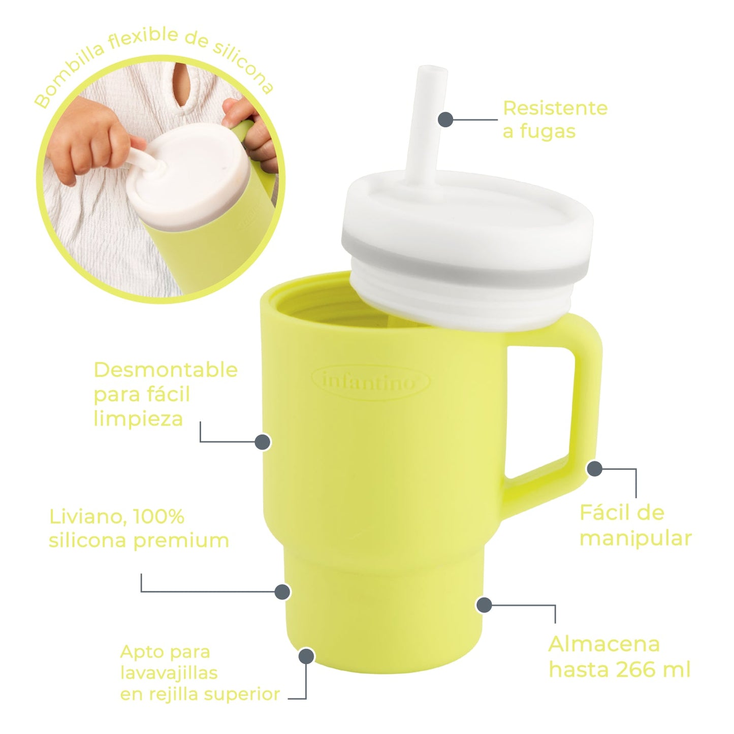 Vaso Entrenamiento My 1st Tumbler - Citrus | Infantino