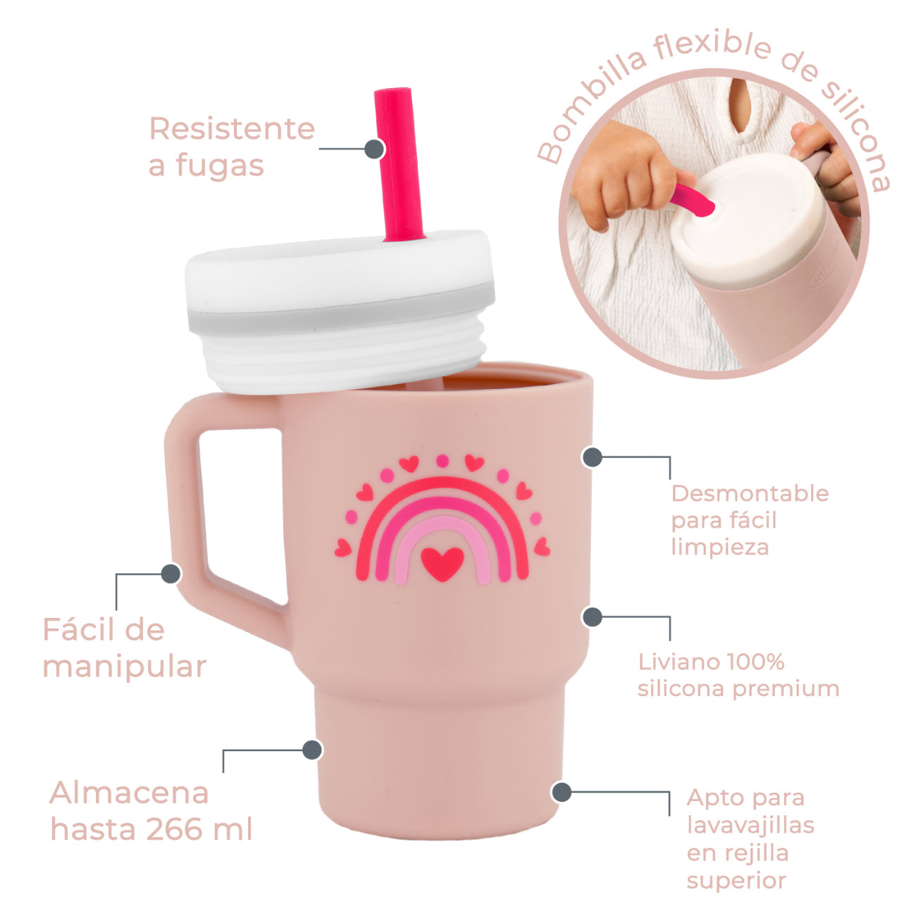 Vaso Entrenamiento My 1st Tumbler - Valentines | Infantino