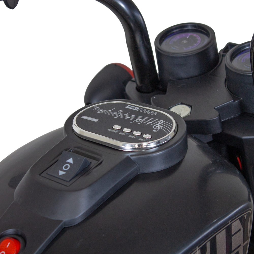 Trimoto ChopperHarley 2.0 Niños Infantil 6V a Batería - Negra | Bebesit