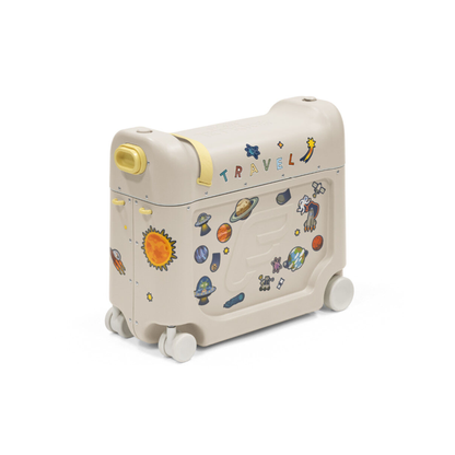 Maleta Infantil y Cama de Viaje JetKids™ BedBox™ - Blanco Lunar