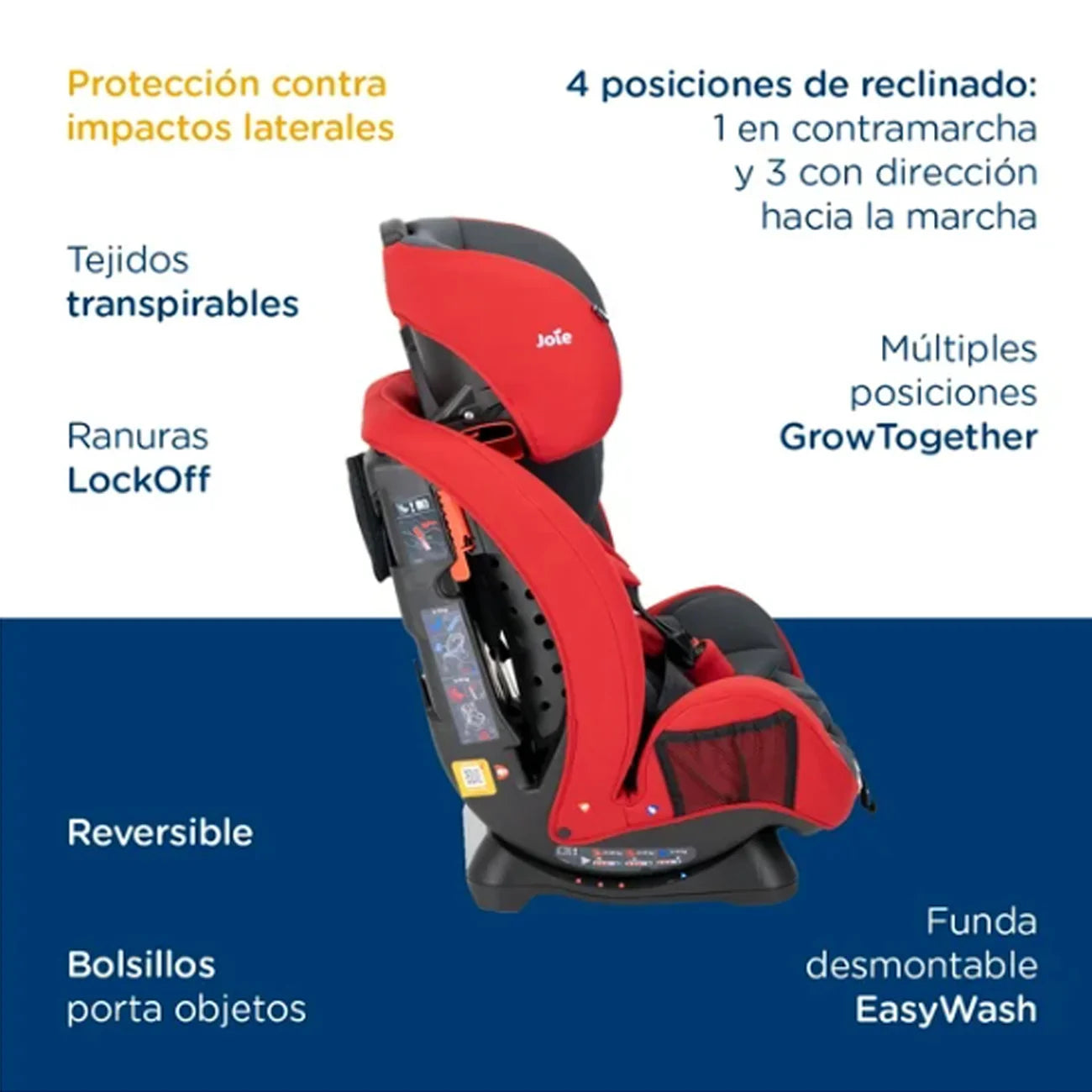 Silla de Auto Convertible Stages™ - Red & Gray | Joie