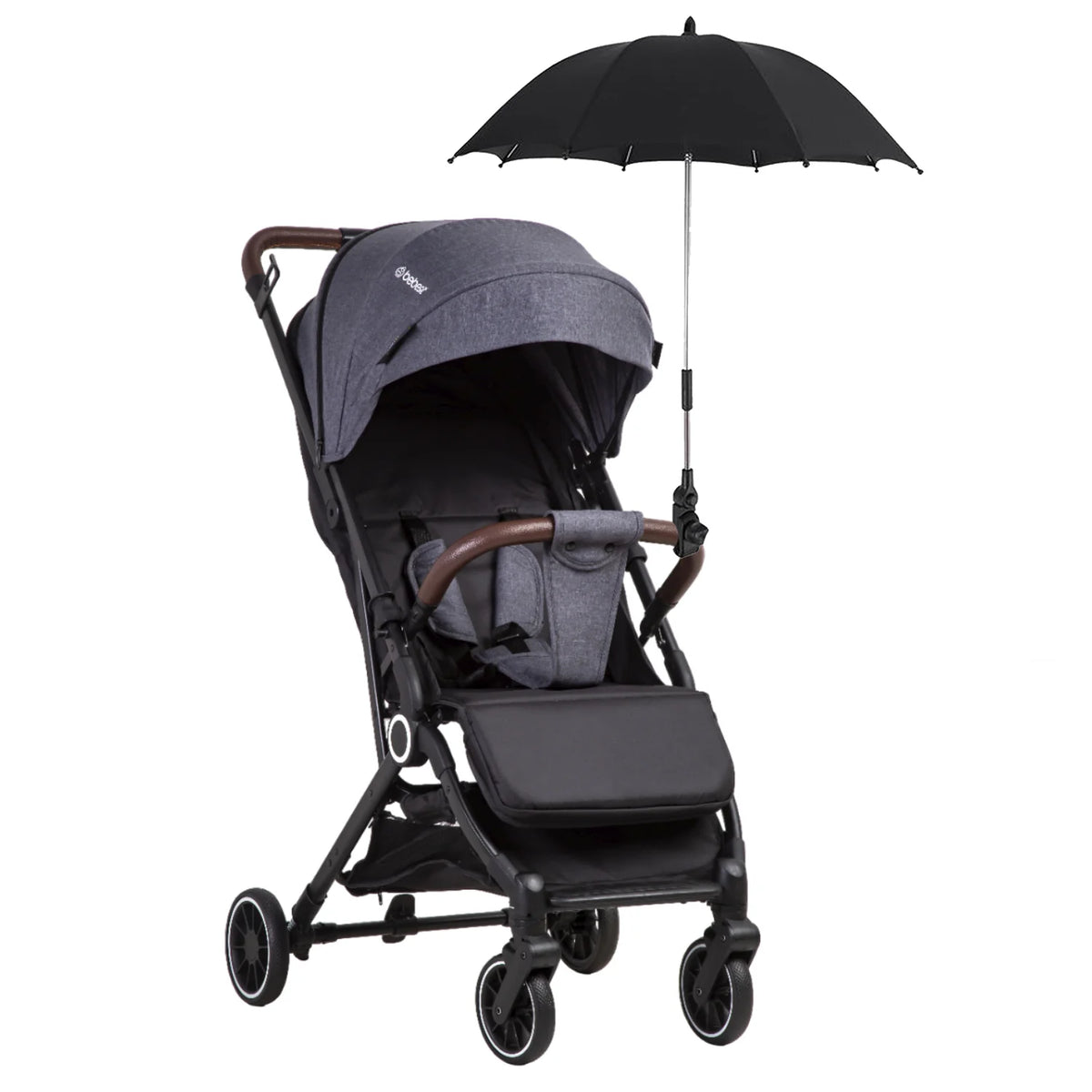 Sombrilla Universal Para Cochecito Bebé - 33.5", Ajustable 360°, Impermeable, UPF 50, Material Reflectante