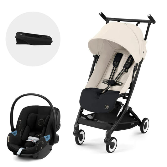 Travel System: Libelle Stroller + Aton G Chair + G Base - Lava Grey