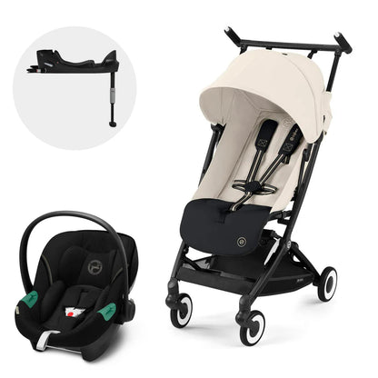 Travel System: Coche Libelle + Silla Aton S2 + Base - Canvas White