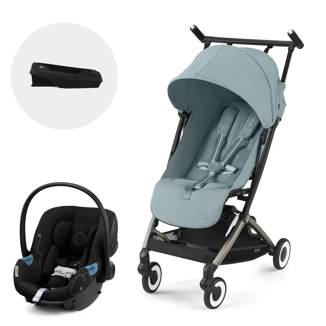 Travel System: Libelle Stroller + Aton G Chair + G Base - Lava Grey