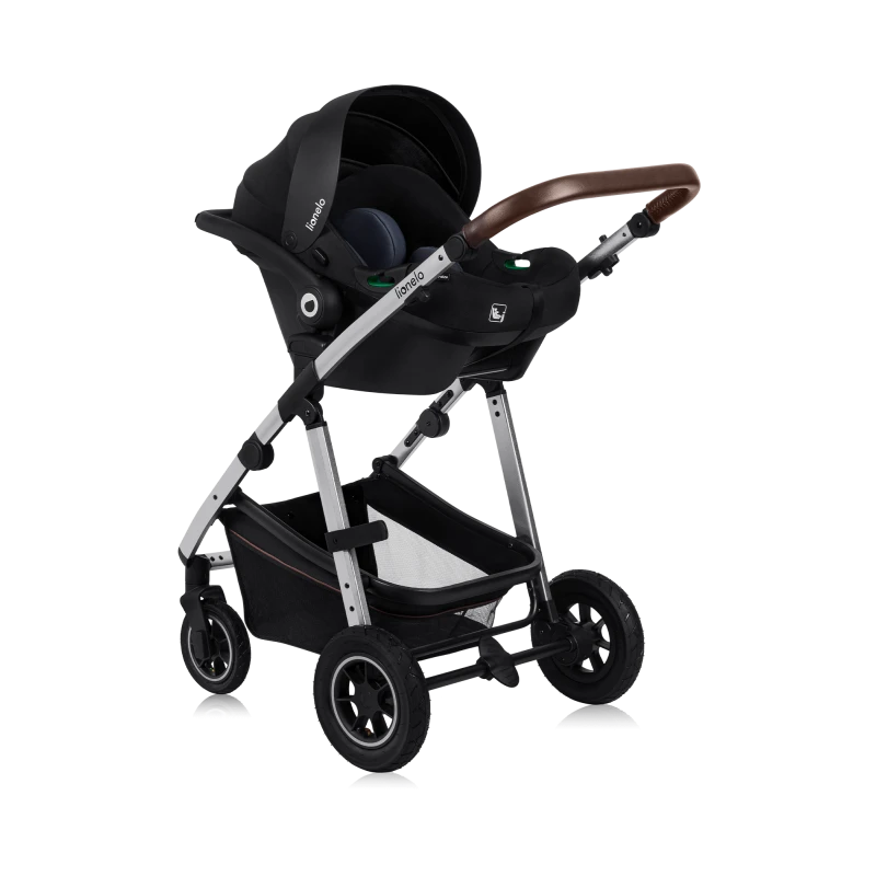 Coche Travel System 3 en 1 Amber - Black Silver | Lionelo