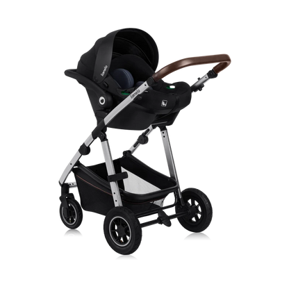 Coche Travel System 3 en 1 Amber - Black Silver | Lionelo