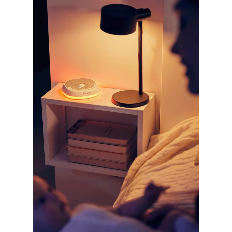 Máquina de Ruido Blanco, Luces y Reproductor de Latidos BabyNap | Lionelo