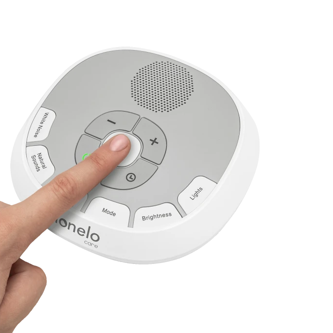 Máquina de Ruido Blanco, Luces y Reproductor de Latidos BabyNap | Lionelo