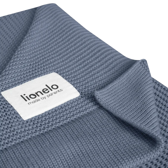 Manta Tejida de Bambú - Blue | Lionelo