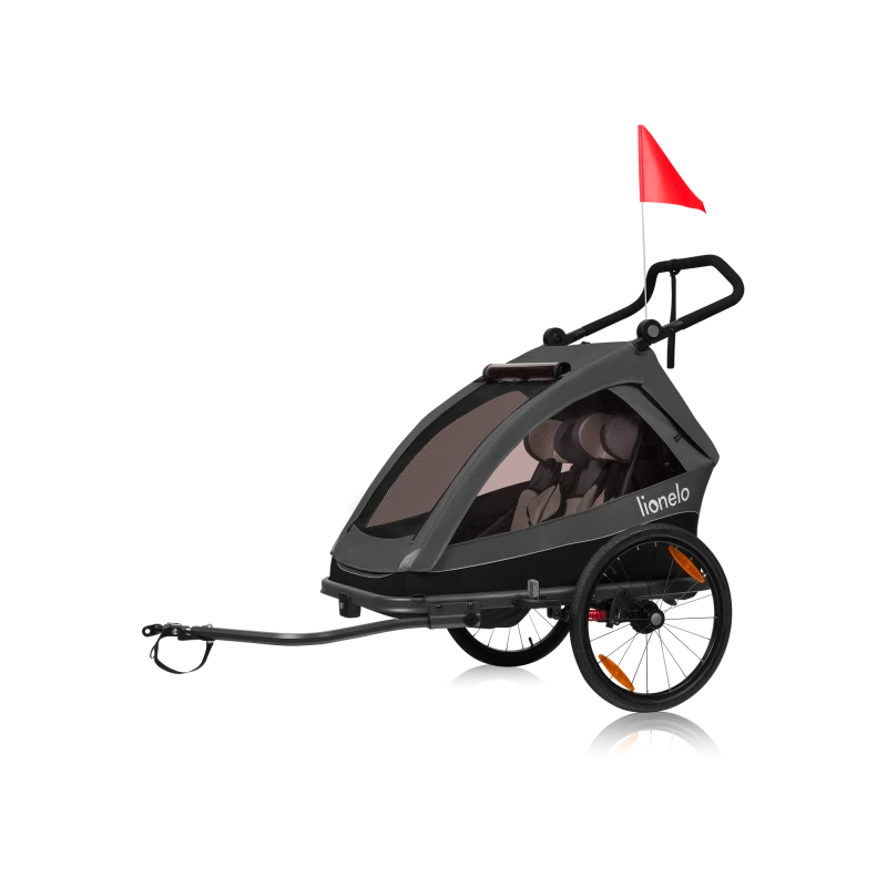 Cama Remolque para Bicicleta y Coche - Grey Graphite | Lionelo