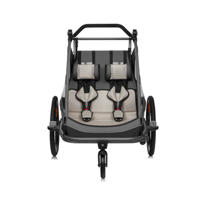 Cama Remolque para Bicicleta y Coche - Grey Graphite | Lionelo