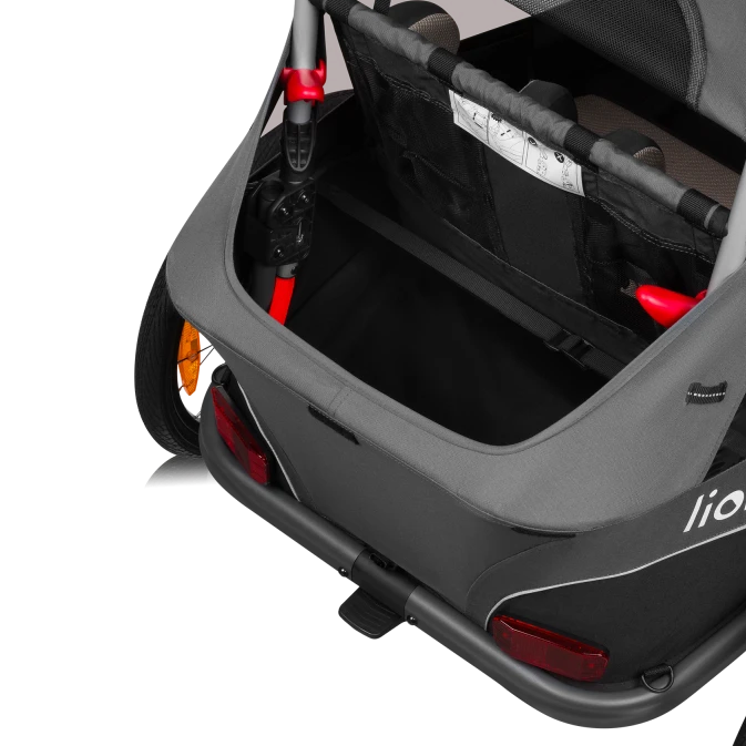 Cama Remolque para Bicicleta y Coche - Grey Graphite | Lionelo