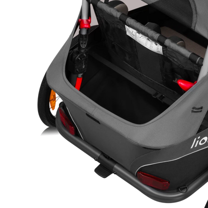 Cama Remolque para Bicicleta y Coche - Grey Graphite | Lionelo